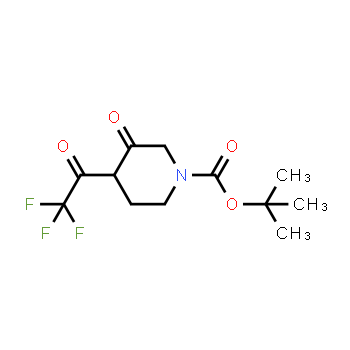 647863-25-0 | tert-butyl 3-oxo-4-(trifluoroacetyl)piperidine-1-carboxylate