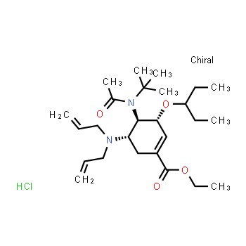 651324-08-2 | (3R,4R,5S)-4-n-acetyl(1,1-dimethylethyl)amino-5-n,n-diallylamino-3-(1-ethylpropoxy)-1-cyclohexene-1-carboxylic acid ethyl ester monohydrochloride