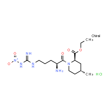 74874-08-1 | Ethyl (2R,4R)-1-(Nitroglycerine-nitro-L-arginyl)-4-methyl-piperidinecarboxylate hydrochloride