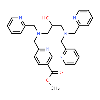 753451-63-7 | methyl 6-(((3-(bis(pyridin-2-ylmethyl)amino)-2-hydroxypropyl)(pyridin-2-ylmethyl)amino)methyl)nicotinate