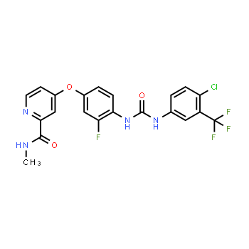 755037-03-7 | 4-[4-({[4-Chloro-3-(trifluoromethyl)phenyl]carbamoyl}amino)-3-fluorophenoxy]-N-methylpyridine-2-carboxamide