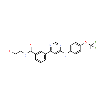 778277-15-9 | N-(2-hydroxyethyl)-3-(6-((4-(trifluoromethoxy)phenyl)amino)pyrimidin-4-yl)benzamide