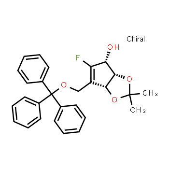 805245-42-5 | (3aS,4R,6aR)-5-fluoro-2,2-dimethyl-6-[(triphenylmethoxy)methyl]-2H,3aH,4H,6aH-cyclopenta[d][1,3]dioxol-4-ol