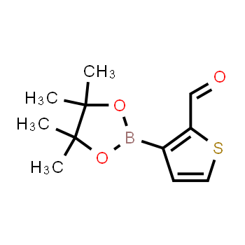 845873-35-0 | 3-(4,4,5,5-tetramethyl-1,3,2-dioxaborolan-2-yl)thiophene-2-carbaldehyde