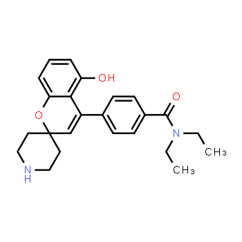 850173-95-4 | N,N-diethyl-4-(5-hydroxyspiro[chromene-2,4'-piperidin]-4-yl)benzamide