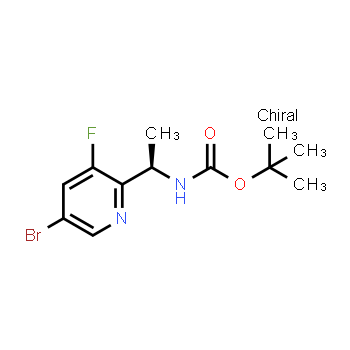 858414-25-2 | tert-butyl N-[(1R)-1-(5-bromo-3-fluoropyridin-2-yl)ethyl]carbamate