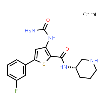 860352-01-8 | 3-[(Aminocarbonyl)amino]-5-(3-fluorophenyl)-N-(3S)-3-piperidinyl-2-Thiophenecarboxamide