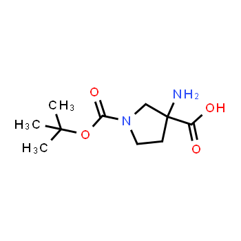 862372-66-5 | 3-Amino-1-(tert-butoxycarbonyl)pyrrolidine-3-carboxylic acid