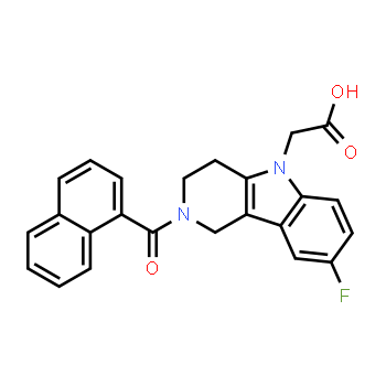 866460-33-5 | 2-(2-(1-Naphthoyl)-8-fluoro-1,2,3,4-tetrahydropyrido[4,3-b]indol-5-yl)acetic acid