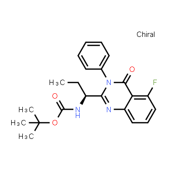 870281-85-9 | (S)-[1-(5-fluoro-4-oxo-3-phenyl-3,4-dihydro-quinazolin-2-yl)-propyl]-carbamic acid tert-butyl ester