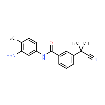 872090-71-6 | N-(3-amino-4-methylphenyl)-3-(2-cyanopropan-2-yl)benzamide