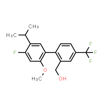 875548-97-3 | {2-[4-fluoro-2-methoxy-5-(propan-2-yl)phenyl]-5-(trifluoromethyl)phenyl}methanol