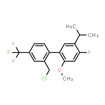 875551-28-3 | 1-[2-(chloromethyl)-4-(trifluoromethyl)phenyl]-4-fluoro-2-methoxy-5-(propan-2-yl)benzene