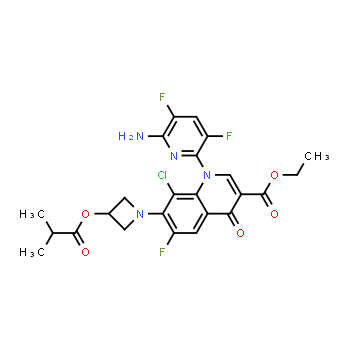 875712-90-6 | ethyl 1-(6-amino-3,5-difluoropyridin-2-yl)-8-chloro-6-fluoro-7-{3-[(2-methylpropanoyl)oxy]azetidin-1-yl}-4-oxo-1,4-dihydroquinoline-3-carboxylate