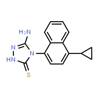 878671-96-6 | 3H-1,2,4-Triazole-3-thione, 5-amino-4-(4-cyclopropyl-1-naphthalenyl)-2,4-dihydro-