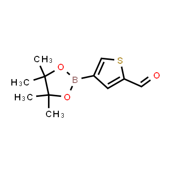 881381-12-0 | 4-(4,4,5,5-tetramethyl-1,3,2-dioxaborolan-2-yl)thiophene-2-carbaldehyde