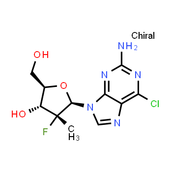 881881-89-6 | (2R,3R,4R,5R)-5-(2-amino-6-chloro-9H-purin-9-yl)-4-fluoro-2-(hydroxymethyl)-4-methyloxolan-3-ol