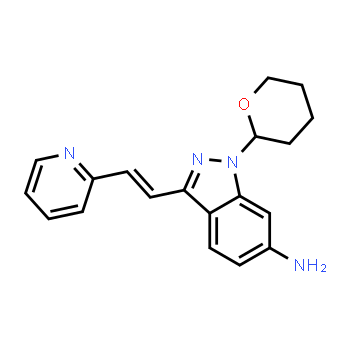 886230-76-8 | (E)-3-[2-(Pyridin-2-yl)ethenyl]-1-(tetrahydro-2H-pyran-2-yl)-1H-indazol-6-amine