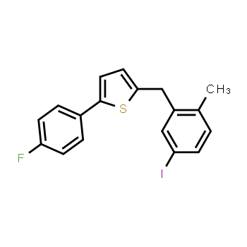 898566-17-1 | 2-(4-fluorophenyl)-5-[(5-iodo-2-methylphenyl)methyl]thiophene