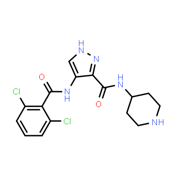 902135-91-5 | 4-(2,6-dichlorobenzamido)-N-(piperidin-4-yl)-1H-pyrazole-3-carboxamide