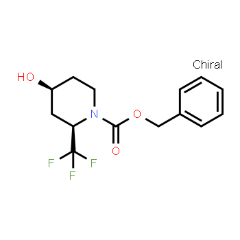 911298-13-0 | 1-​Piperidinecarboxylic acid, 4-​hydroxy-​2-​(trifluoromethyl)​-​, phenylmethyl ester, (2R,​4S)​-​rel-