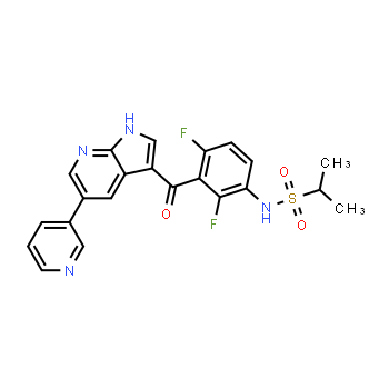 918505-61-0 | N-[2,4-Difluoro-3-[[5-(3-pyridinyl)-1H-pyrrolo[2,3-b]pyridin-3-yl]carbonyl]phenyl]-2-propanesulfonamide