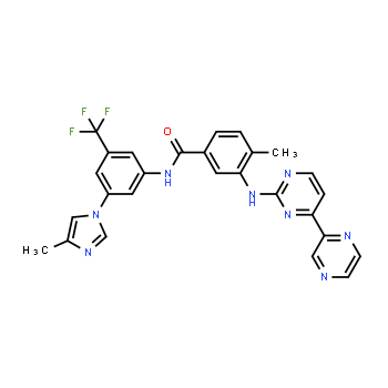 926037-48-1 | 4-methyl-N-[3-(4-methyl-1H-imidazol-1-yl)-5-(trifluoromethyl)phenyl]-3-{[4-(pyrazin-2-yl)pyrimidin-2-yl]amino}benzamide