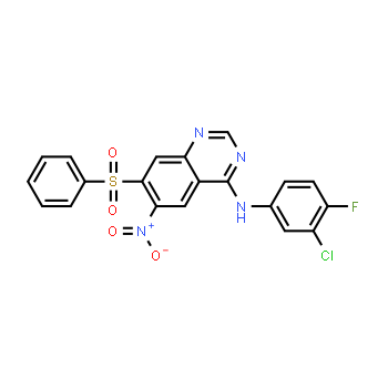 945553-94-6 | 7-(benzenesulfonyl)-N-(3-chloro-4-fluorophenyl)-6-nitroquinazolin-4-amine