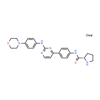 945755-56-6 | (S)-N-(4-(2-((4-morpholinophenyl)amino)pyrimidin-4-yl)phenyl)pyrrolidine-2-carboxamide