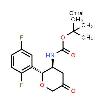 951127-25-6 | tert-butyl N-[(2R,3S)-2-(2,5-difluorophenyl)-5-oxooxan-3-yl]carbamate